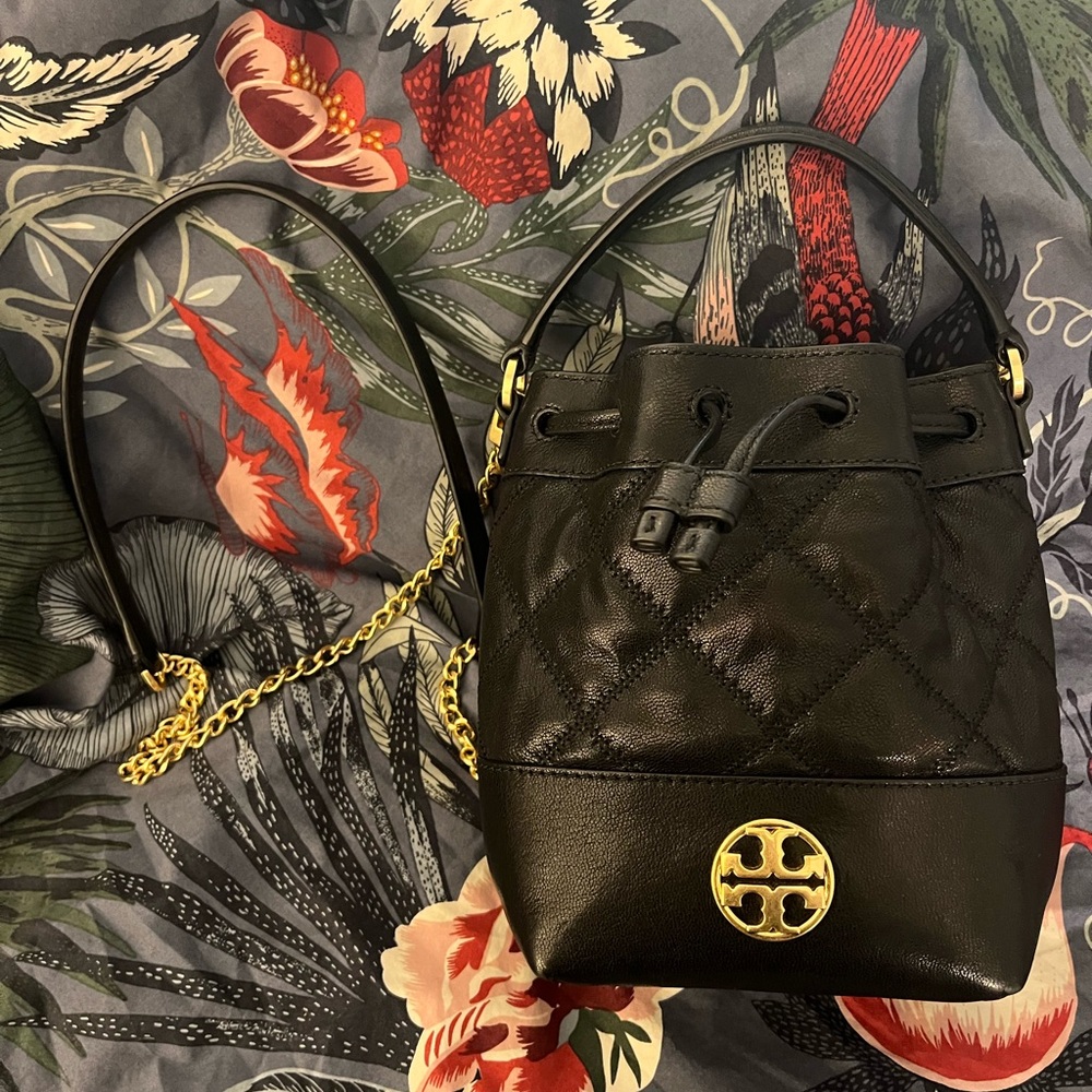 Tory Burch Willa Mini Drawstring Bucket Bag